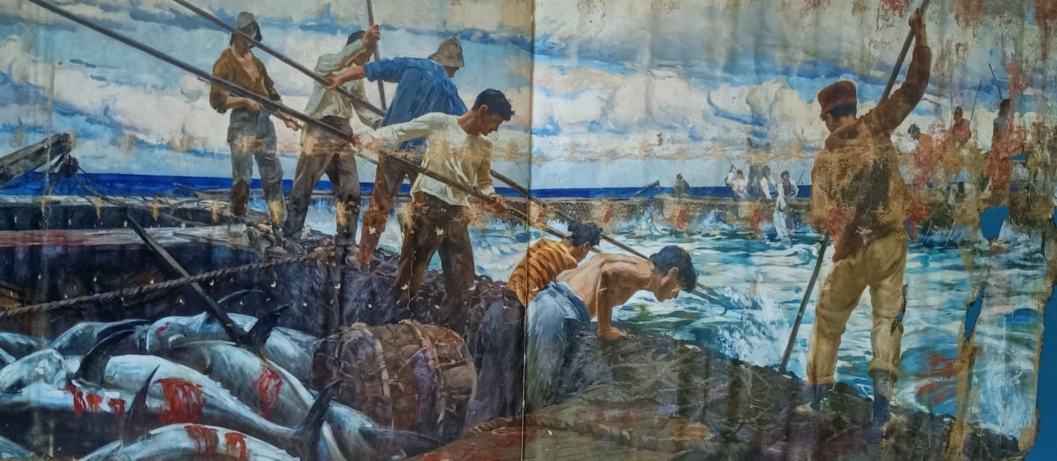 Pesca del tonno in Sicilia - Crea, prima del restauro